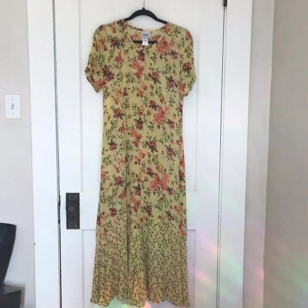bfa classics dress Vintage | Dresses | Vintage Bfa Classics Mixed Floral Print Maxi Dress  Small